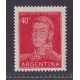 ARGENTINA 1954 GJ 1040a ESTAMPILLA NUEVA MINT VARIEDAD GOMA RAYADA U$ 10